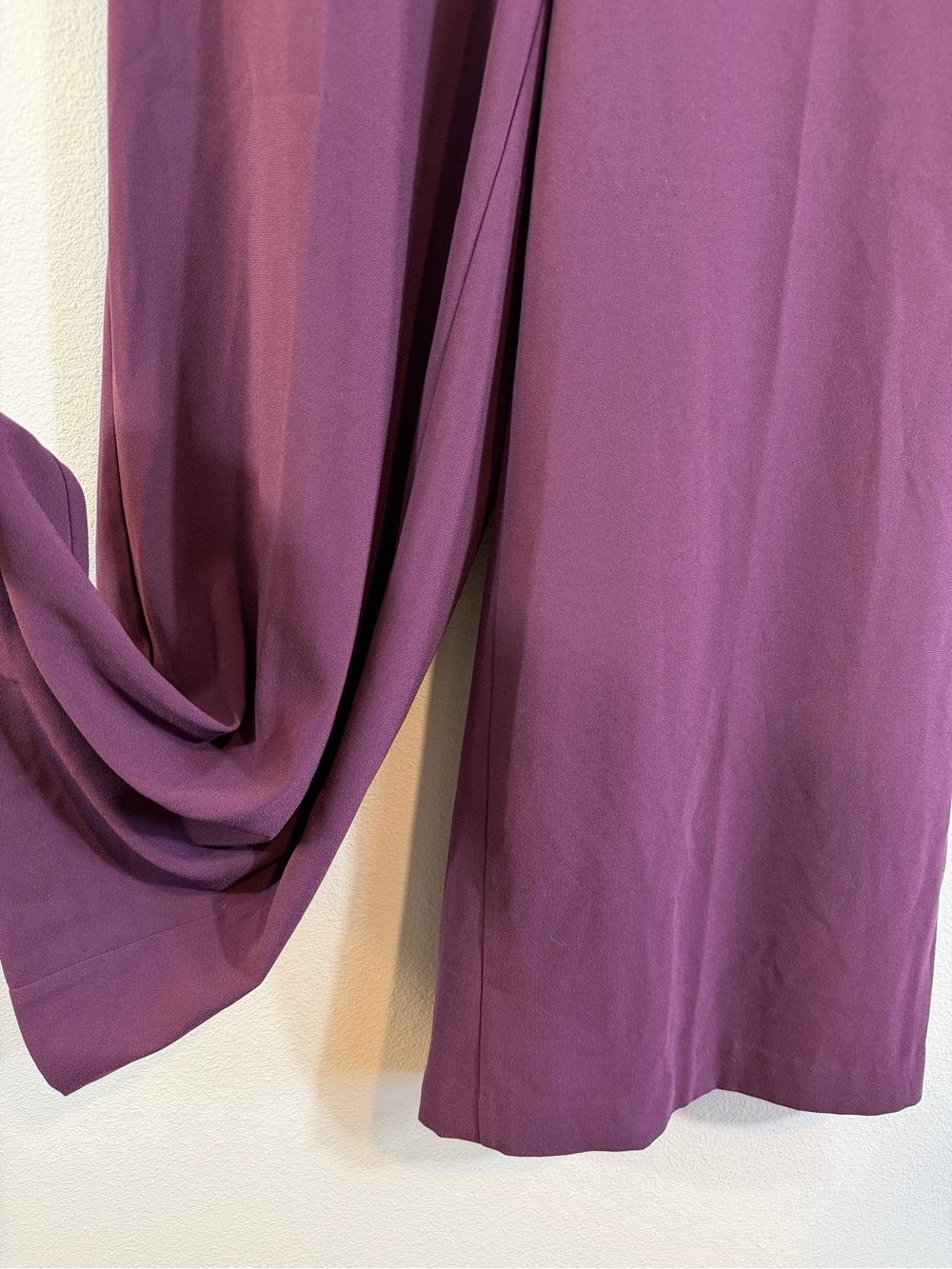 Ann Taylor Plum Wide-Leg Pull-On Pants - Picture 3 of 11